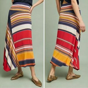 Anthropologie Maeve Sumatra Striped Skirt